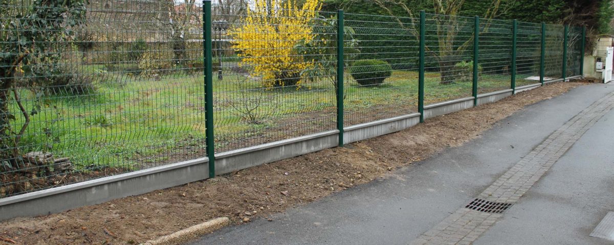 Photo d'une clôture installée par Esnault Paysagiste à Saumur